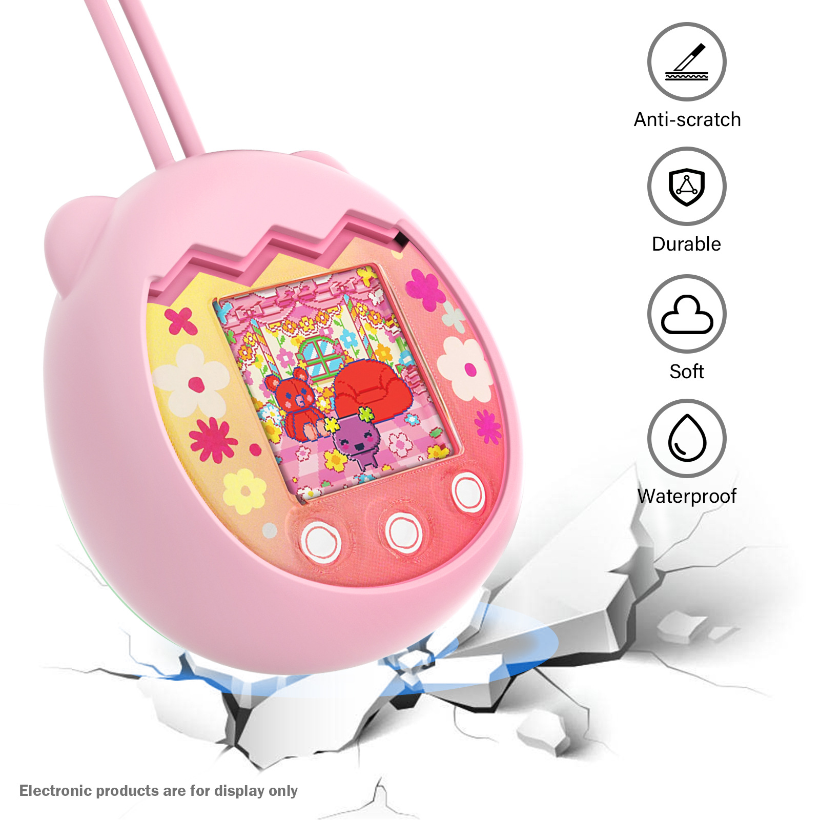 Tamagotchi Electronic Pet Virtual - เคสป้องกันเครื่องเล่นเกมสัตว์เลี้ยงอิเล็กทรอนิกส์เสมือนจริง เคสซิลิโคนสำหรับ Tamagotchi Pix