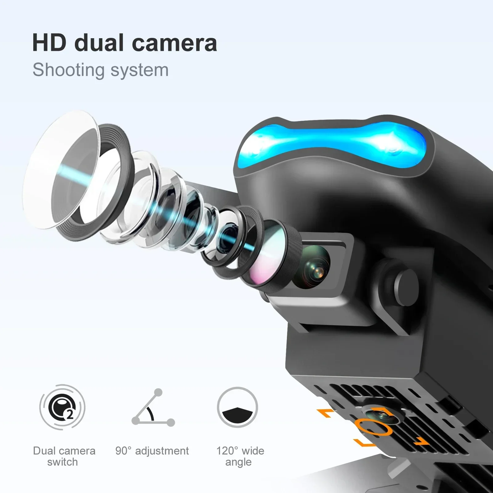 Fpv Brushless Rc Drone 4K - โดรน E99 K3 Pro 4K พับได้