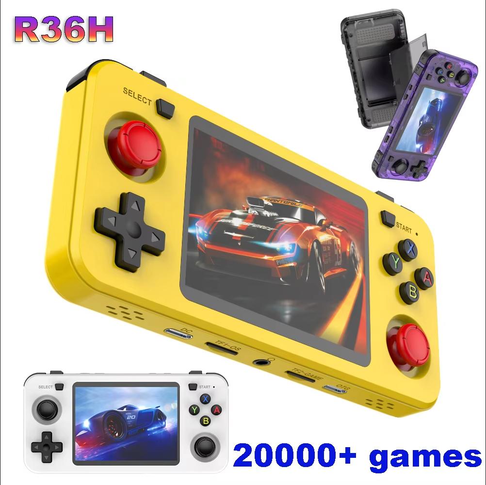 Retro Handheld Game Console R36S - เครื่องเล่นเกมพกพา R36H ARKOS Retro ความจุ 64G