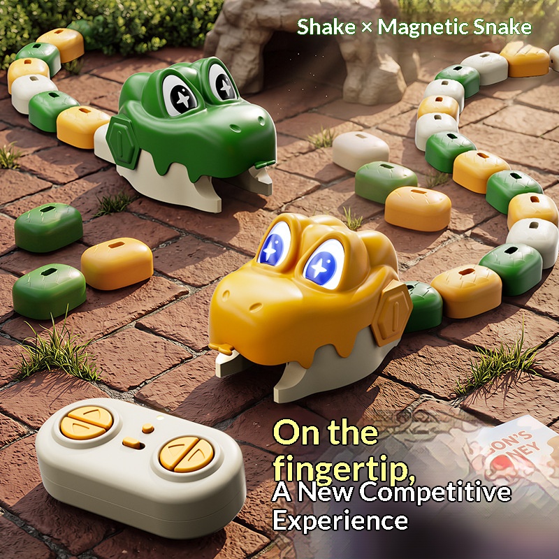 Remote Control Toys - เกมแข่งขัน 2 ผู้เล่น งูหิวแม่เหล็ก รถบังคับวิทยุ รถ