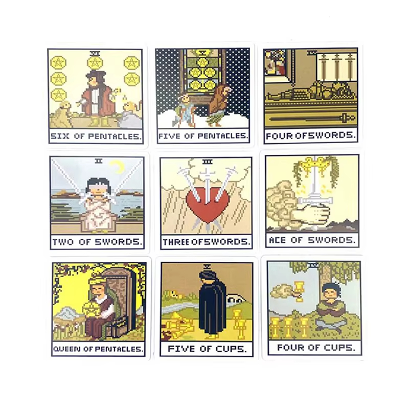 ไพ่ทาโรต์แฟนตาซี 8 บิต สำหรับท - Tarot Cards Deck With Guidebook บทวิจารณ์และราคา