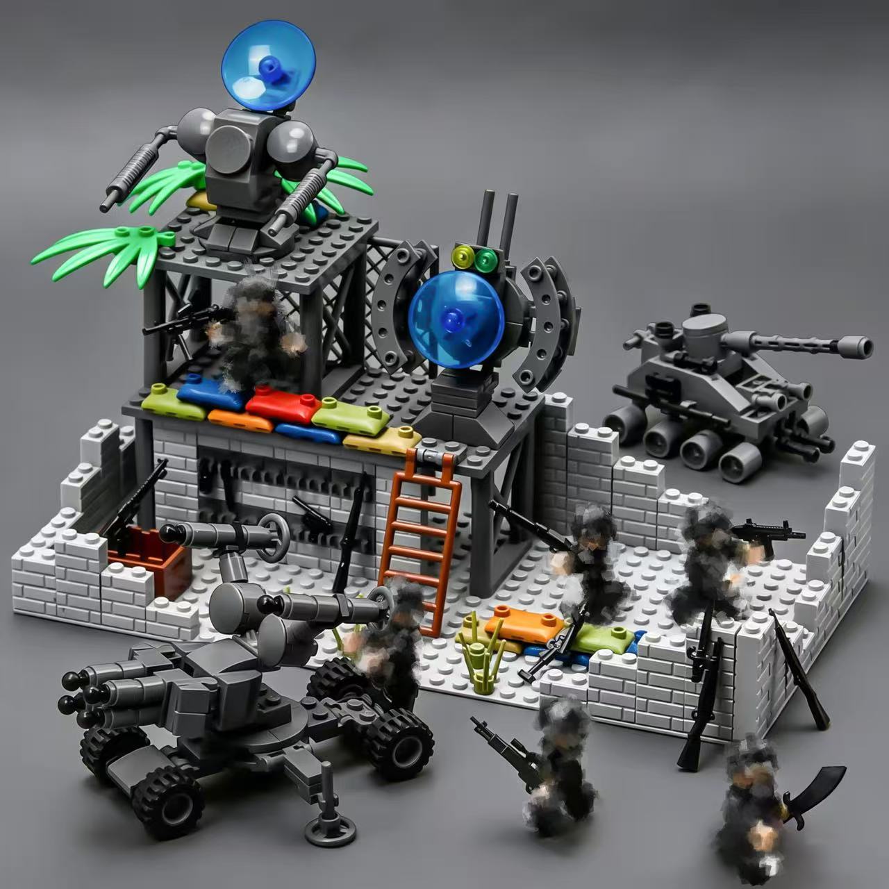 ชุดตัวต่อฐานทัพทหารแบบโมดูลาร์ - Lego Compatible Military Tank บทวิจารณ์และราคา