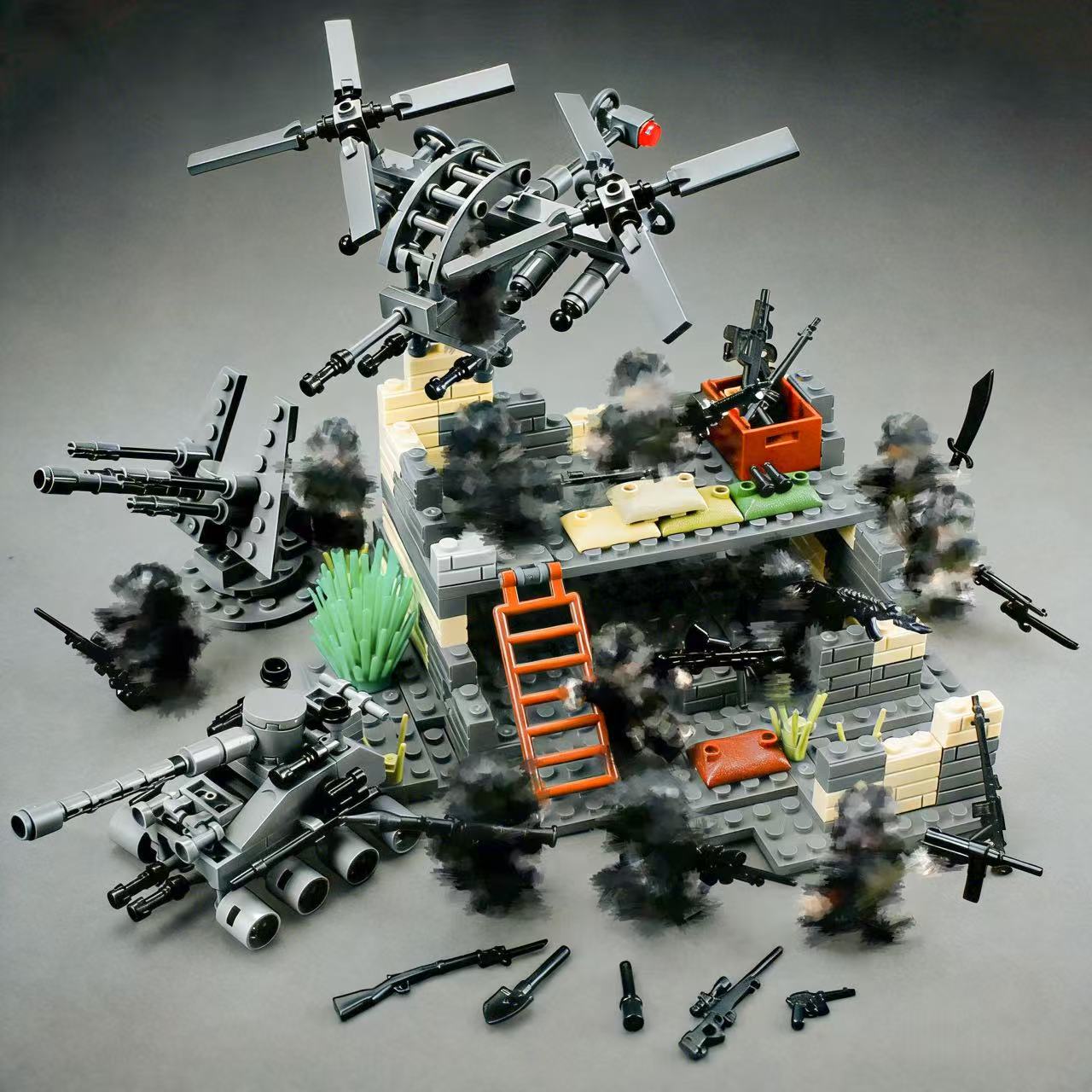 ชุดตัวต่อฐานทัพทหารแบบโมดูลาร์ - Lego Compatible Military Tank บทวิจารณ์และราคา