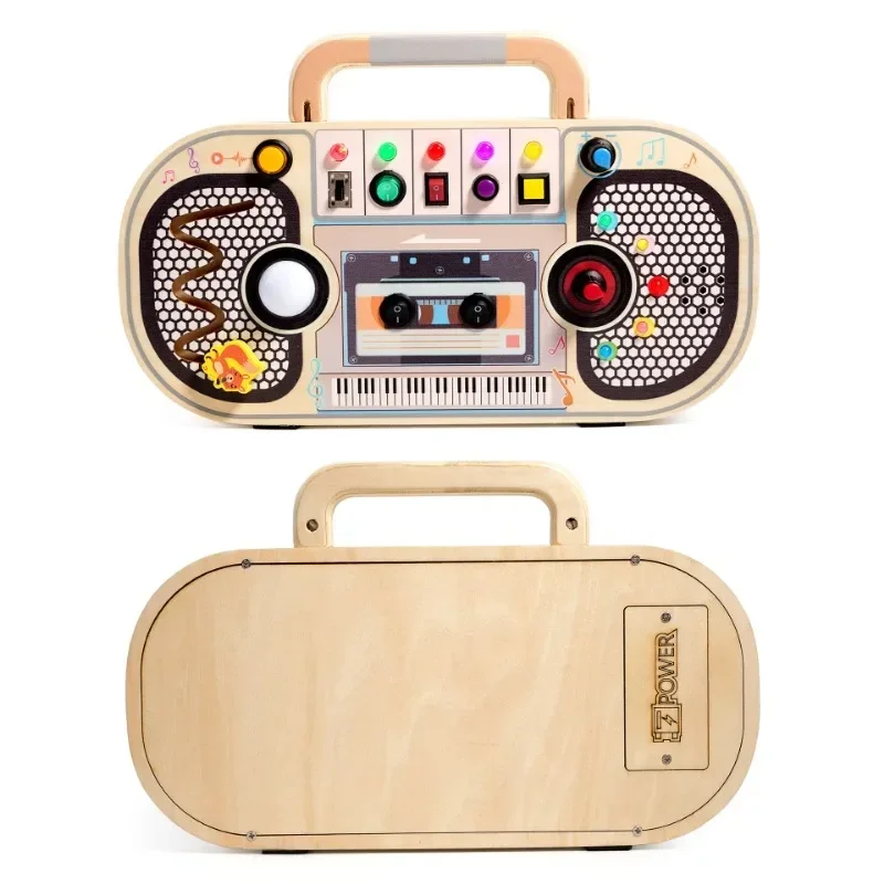 ของเล่นมอนเตสซอรี่สำหรับเด็กเล - Montessori Wooden Busy Board Toddler บทวิจารณ์และราคา