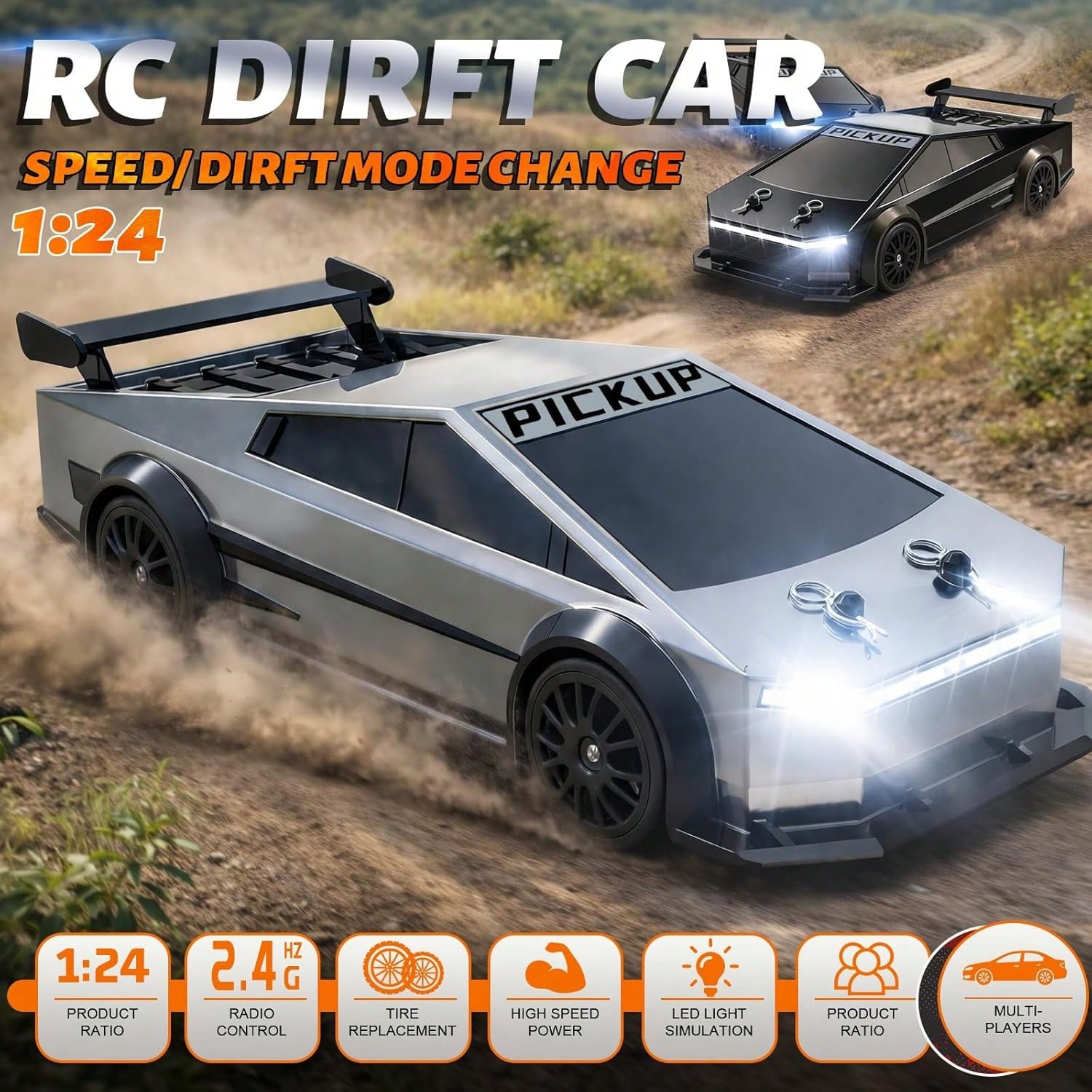 รถบังคับวิทยุแบบขับเคลื่อนสี่ล - Rc Drift Car 1 24 Scale 4Wd บทวิจารณ์และราคา