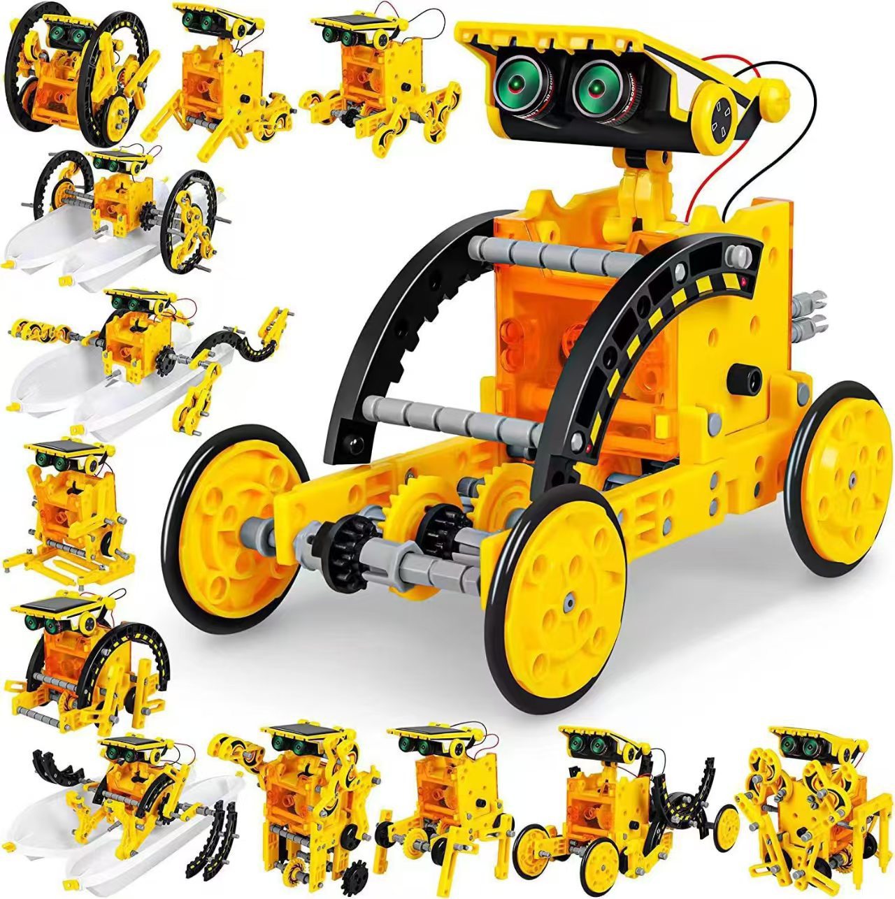 ชุดหุ่นยนต์พลังงานแสงอาทิตย์ D - Stem Solar Robot Kit For Kids บทวิจารณ์และราคา