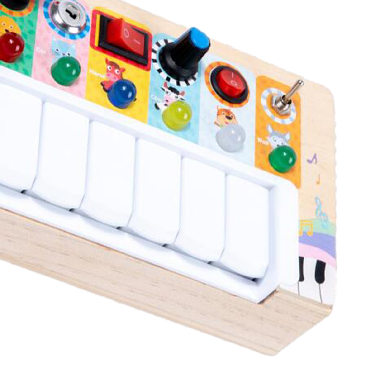 กระดานกิจกรรมสำหรับเด็กเล็ก ขอ - Montessori Wooden Busy Board Toddler บทวิจารณ์และราคา