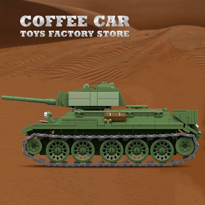 ตัวต่อรถถังขนาดกลาง M4A3 รถหุ้ - Lego Compatible Military Tank บทวิจารณ์และราคา