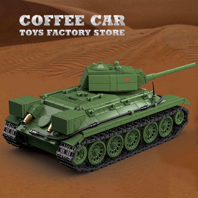 ตัวต่อรถถังขนาดกลาง M4A3 รถหุ้ - Lego Compatible Military Tank บทวิจารณ์และราคา
