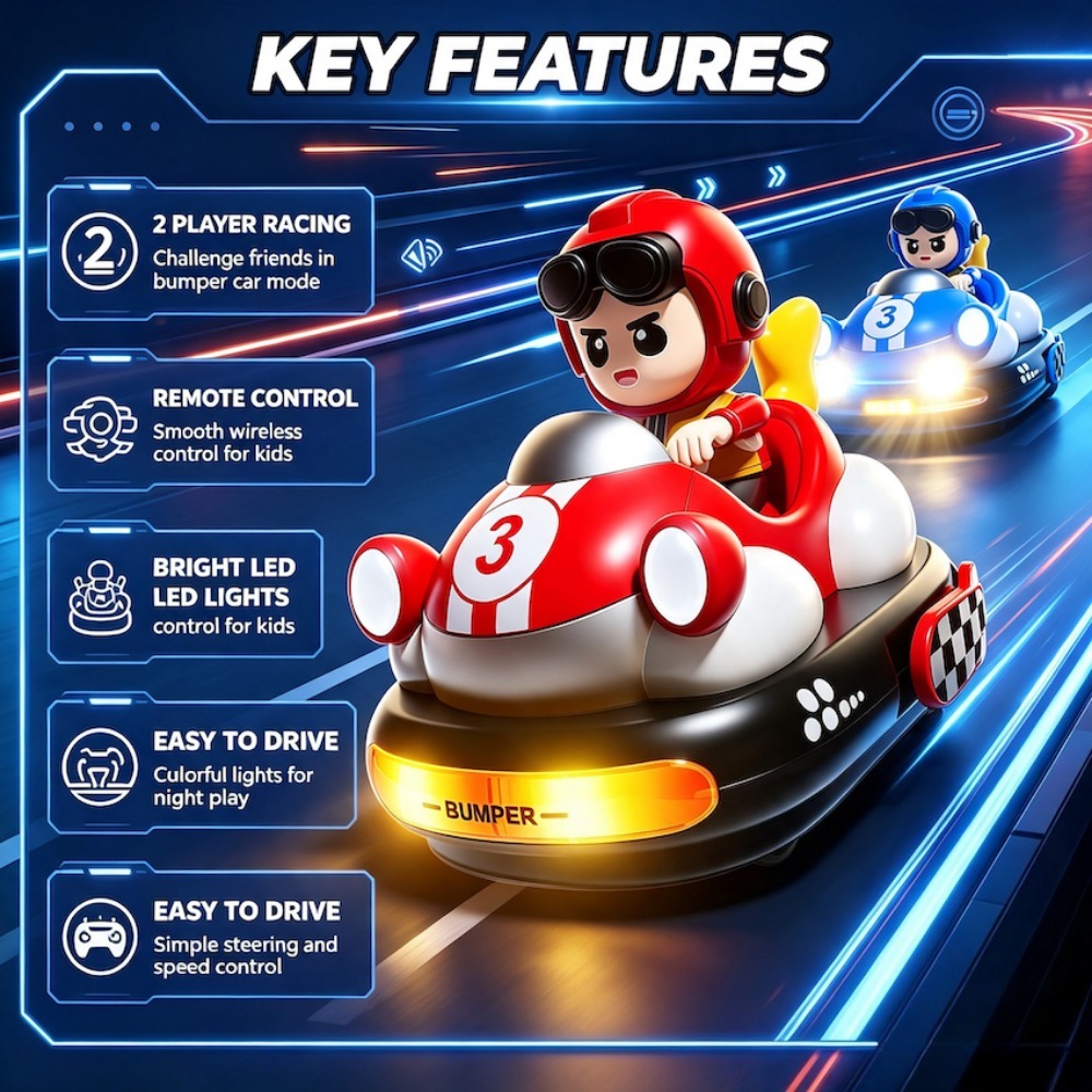 รถบัมเปอร์การ์ตูนบังคับวิทยุสำ - Remote Control Toys บทวิจารณ์และราคา